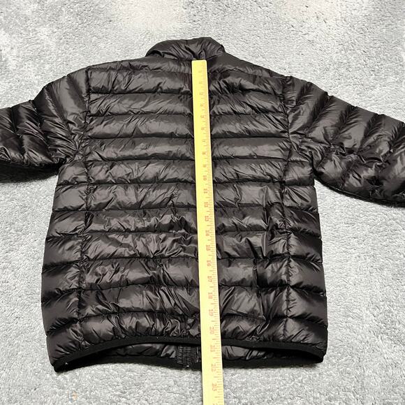 Eddie Bauer Puffer Jacket Kids Youth Large 10/12 Nlack 650 Down Coat - Picture 6 of 9